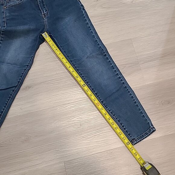 Forever 21 Denim Medium Blue Skinny Jeans Women size 27 Casual high waisted - Picture 3 of 7